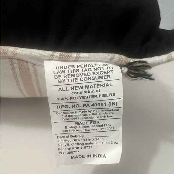 Coterie Studio Welcome Foolish Mortal Halloween Beaded Skull throw pillow - Picture 4 of 6